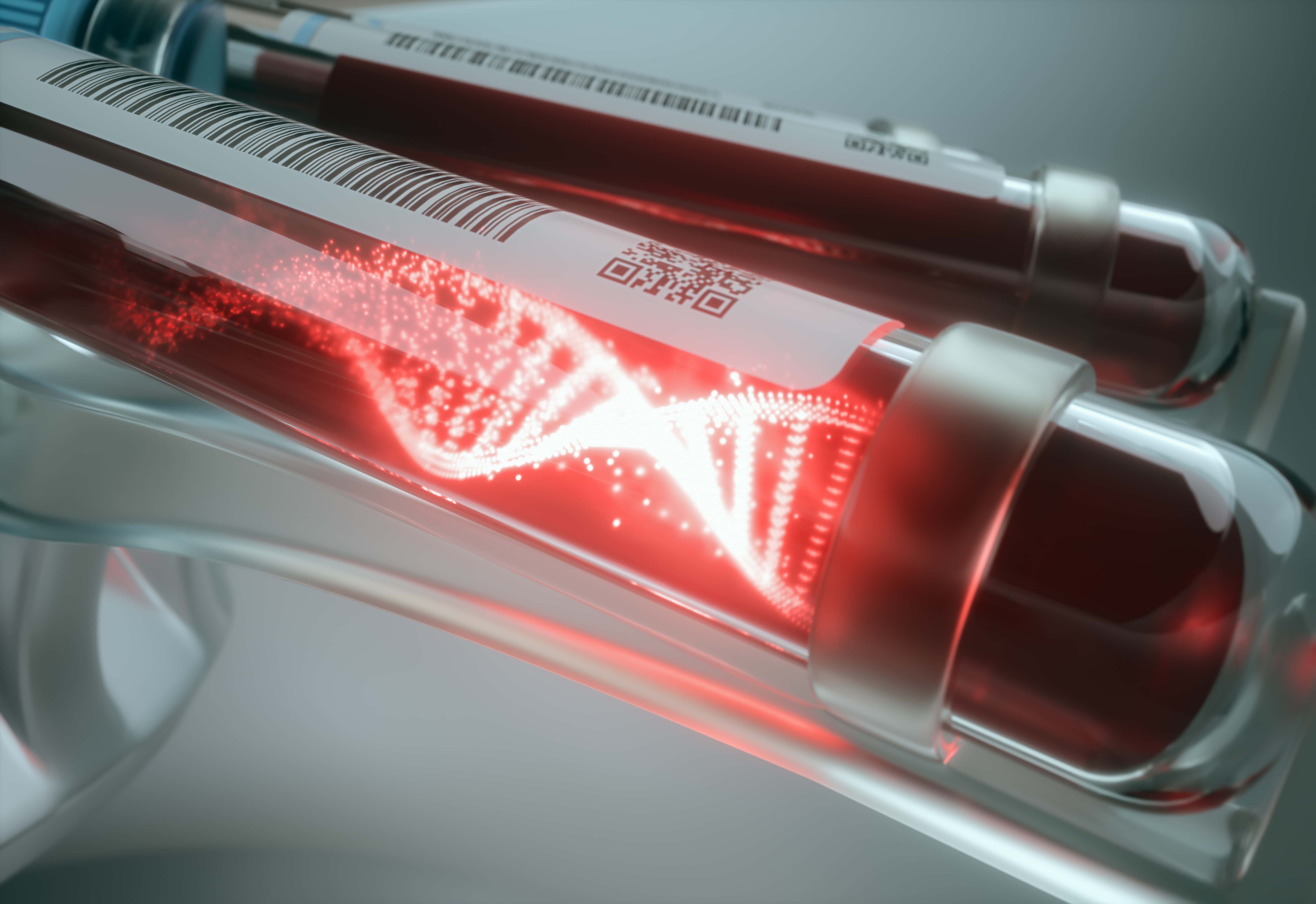 Blood sample tube for blood group B education