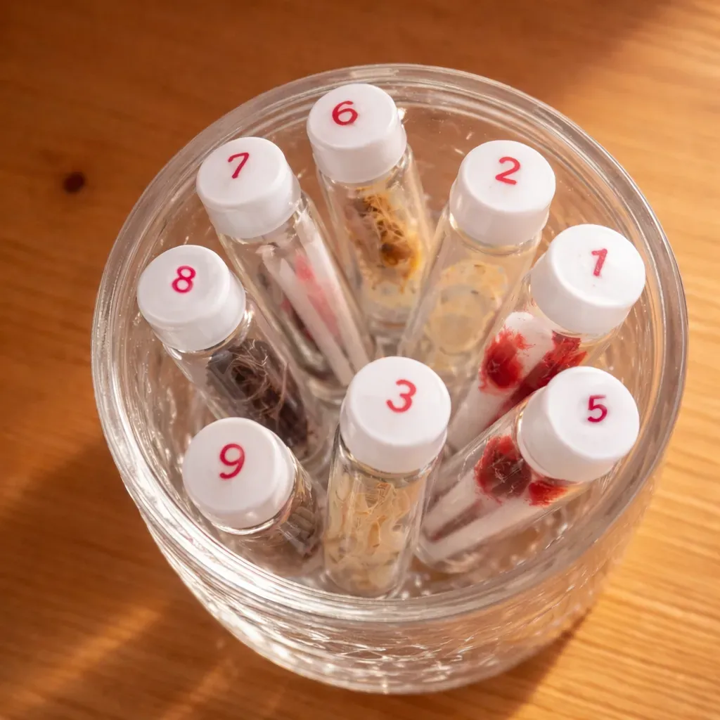 QMH biological sample vials for DNA and RNA analysis